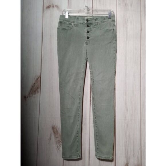 Madewell Jeans Ladies 29 Gray‎ High Rise Skinny Button Fly - Picture 1 of 8